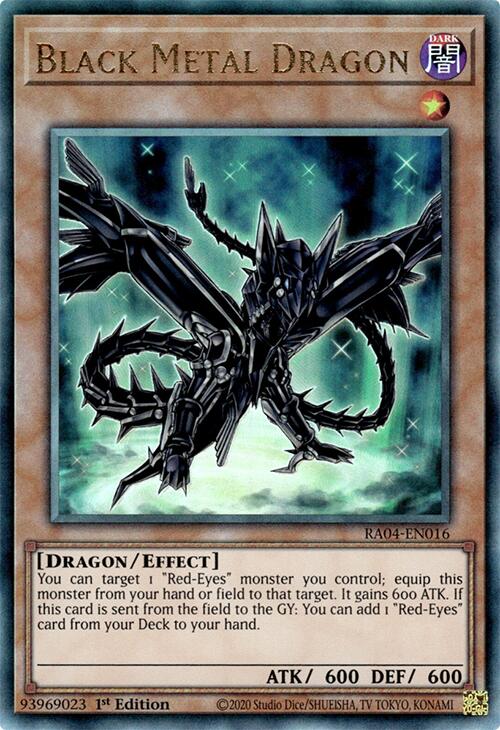 Black Metal Dragon [RA04-EN016] Prismatic Ultimate Rare | Fandemonia Ltd