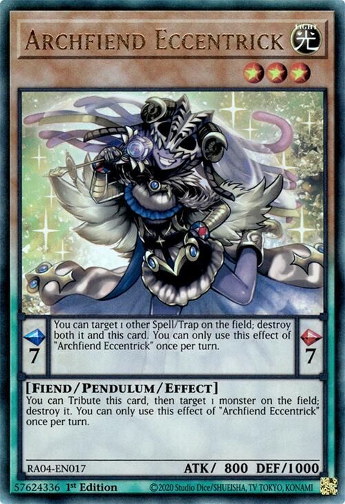 Archfiend Eccentrick [RA04-EN017] Prismatic Ultimate Rare | Fandemonia Ltd