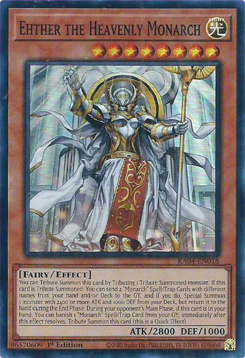 Ehther the Heavenly Monarch [RA04-EN018] Super Rare | Fandemonia Ltd