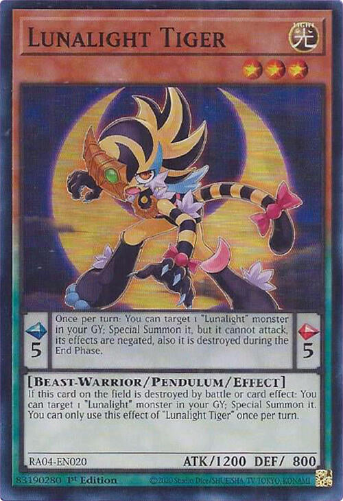 Lunalight Tiger [RA04-EN020] Super Rare | Fandemonia Ltd