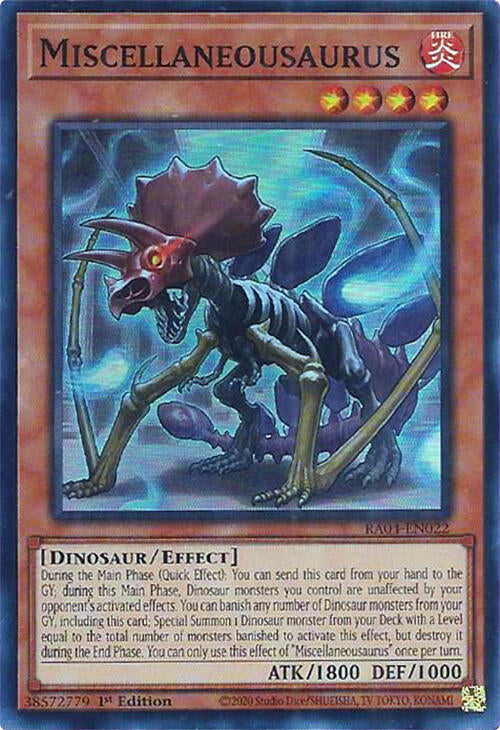 Miscellaneousaurus [RA04-EN022] Super Rare | Fandemonia Ltd