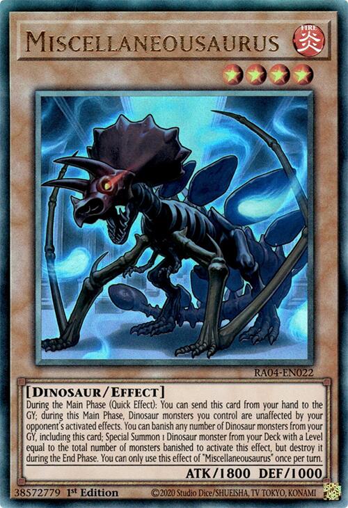 Miscellaneousaurus [RA04-EN022] Prismatic Ultimate Rare | Fandemonia Ltd