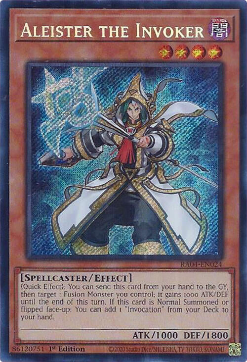 Aleister the Invoker (Alternate Art) [RA04-EN024] Secret Rare | Fandemonia Ltd