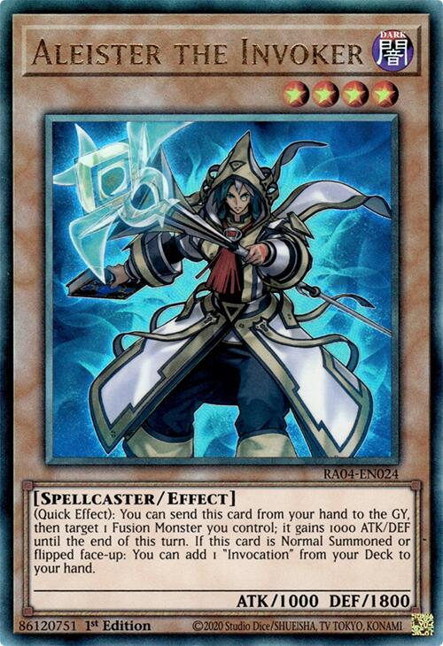 Aleister the Invoker (Alternate Art) [RA04-EN024] Prismatic Ultimate Rare | Fandemonia Ltd