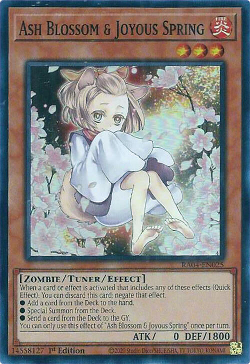 Ash Blossom & Joyous Spring (Alternate Art) [RA04-EN025] Super Rare | Fandemonia Ltd