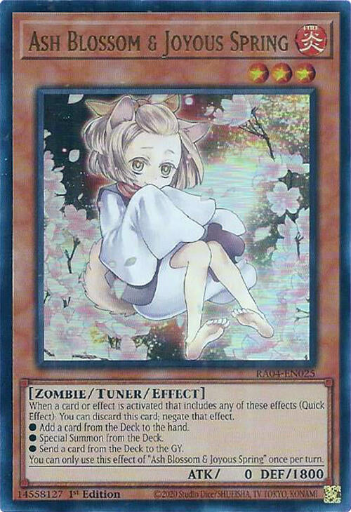 Ash Blossom & Joyous Spring (Alternate Art) [RA04-EN025] Ultra Rare | Fandemonia Ltd