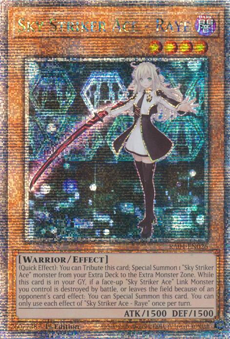 Sky Striker Ace - Raye [RA04-EN026] Quarter Century Secret Rare | Fandemonia Ltd