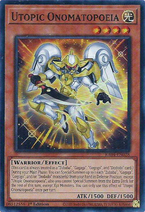 Utopic Onomatopoeia [RA04-EN028] Super Rare | Fandemonia Ltd