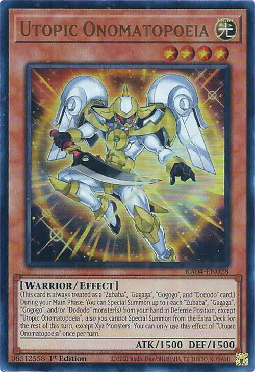 Utopic Onomatopoeia [RA04-EN028] Ultra Rare | Fandemonia Ltd
