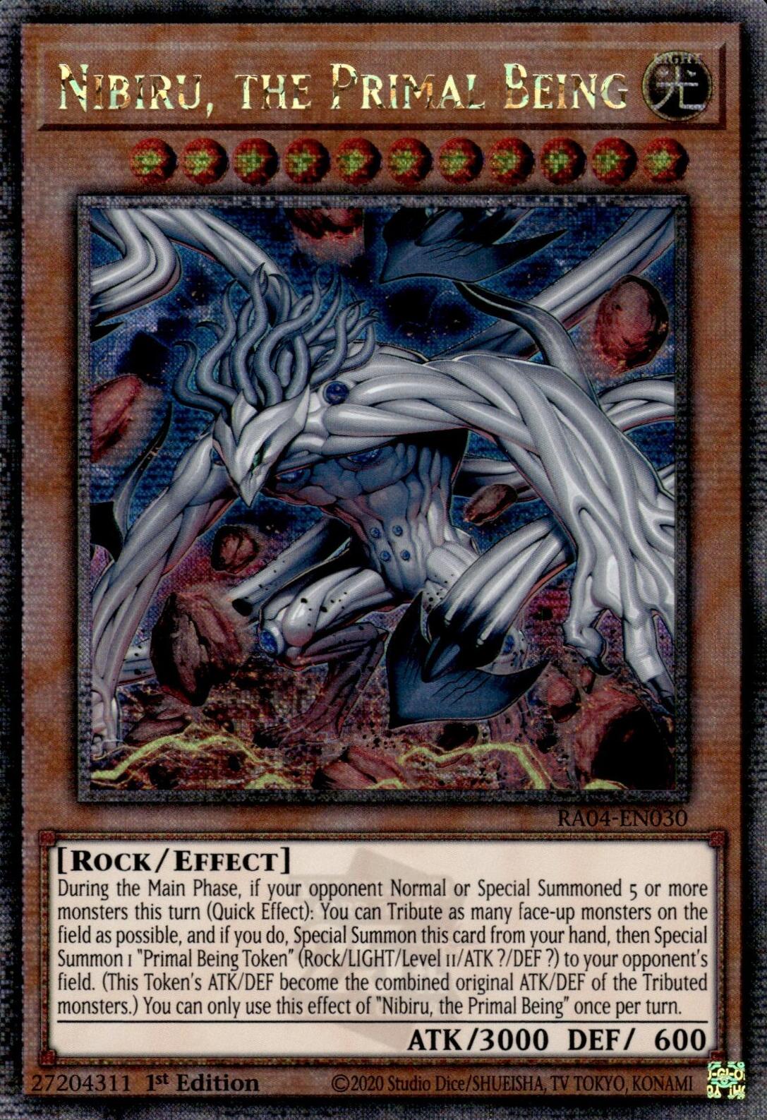 Nibiru, the Primal Being (New Art) [RA04-EN030] Quarter Century Secret Rare | Fandemonia Ltd