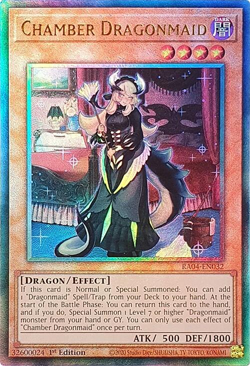 Chamber Dragonmaid [RA04-EN032] Prismatic Ultimate Rare | Fandemonia Ltd