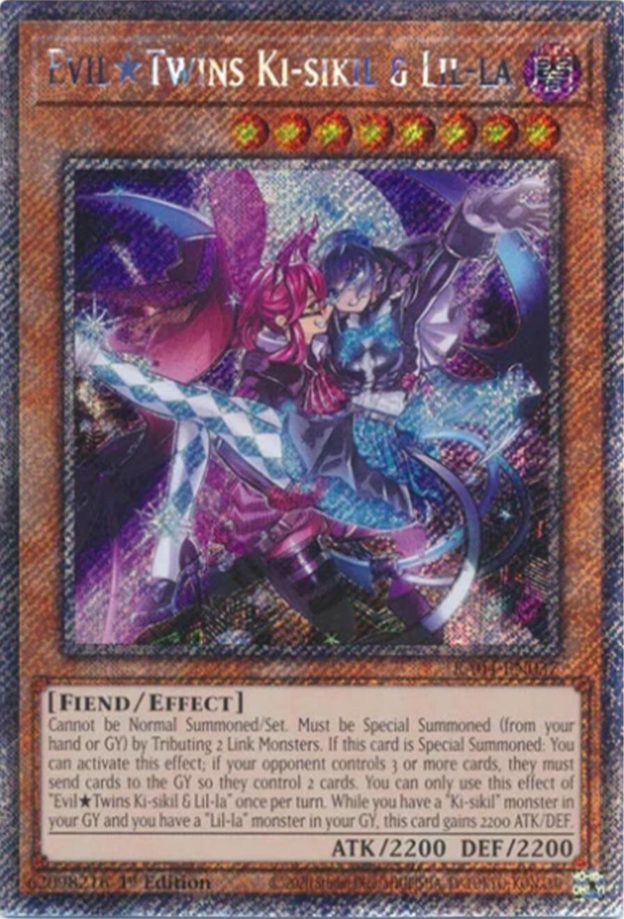 EvilTwins Ki-sikil & Lil-la [RA04-EN037] Platinum Secret Rare | Fandemonia Ltd