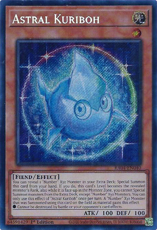 Astral Kuriboh [RA04-EN040] Secret Rare | Fandemonia Ltd