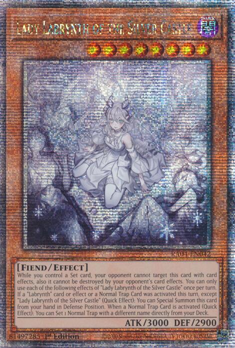 Lady Labrynth of the Silver Castle (New Art) [RA04-EN042] Quarter Century Secret Rare | Fandemonia Ltd