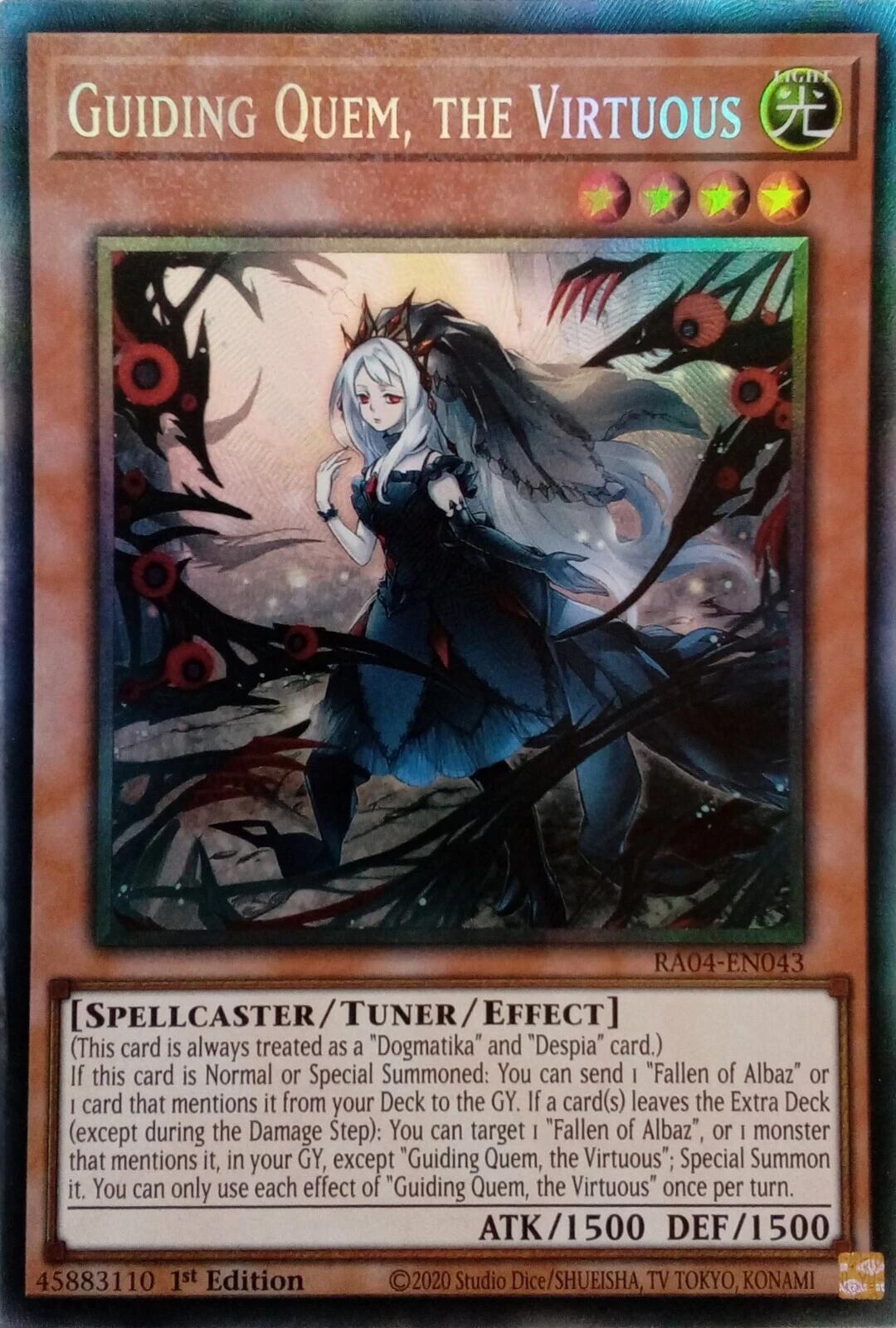 Guiding Quem, the Virtuous [RA04-EN043] Prismatic Collector's Rare | Fandemonia Ltd
