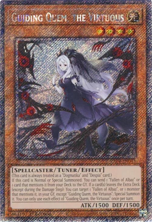 Guiding Quem, the Virtuous [RA04-EN043] Platinum Secret Rare | Fandemonia Ltd