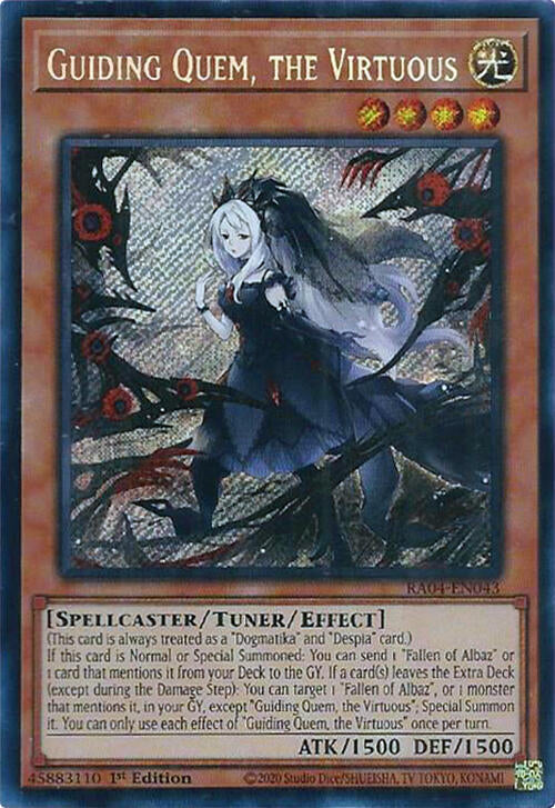 Guiding Quem, the Virtuous [RA04-EN043] Secret Rare | Fandemonia Ltd
