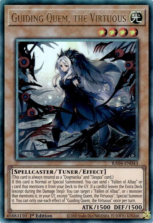 Guiding Quem, the Virtuous [RA04-EN043] Prismatic Ultimate Rare | Fandemonia Ltd
