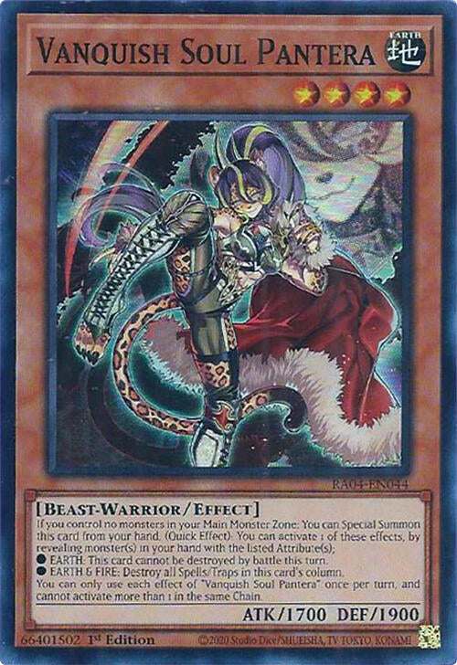 Vanquish Soul Pantera [RA04-EN044] Super Rare | Fandemonia Ltd