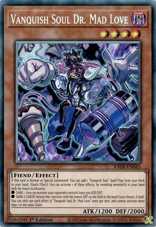 Vanquish Soul Dr. Mad Love [RA04-EN045] Prismatic Collector's Rare | Fandemonia Ltd