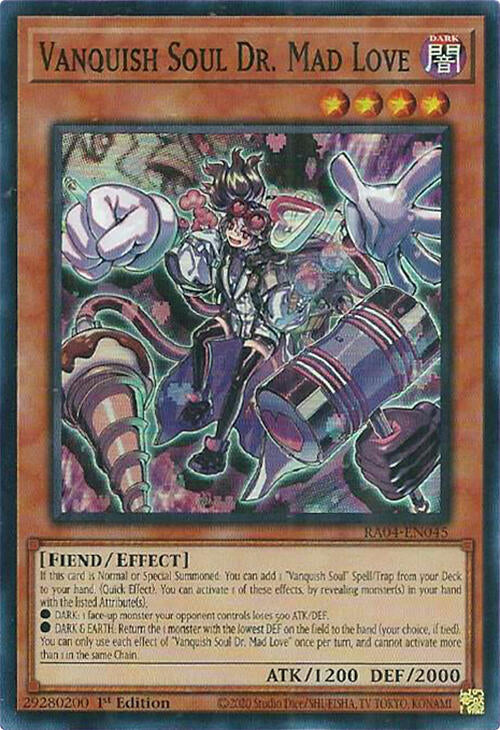 Vanquish Soul Dr. Mad Love [RA04-EN045] Super Rare | Fandemonia Ltd