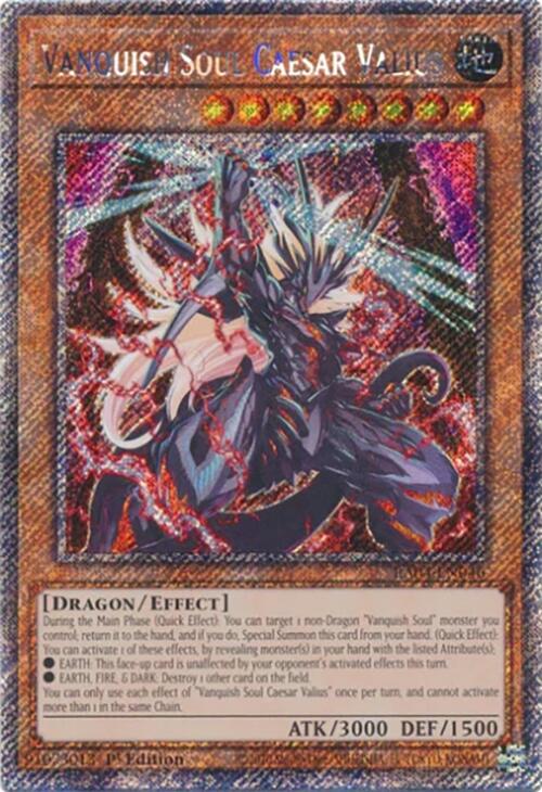 Vanquish Soul Caesar Valius [RA04-EN046] Platinum Secret Rare | Fandemonia Ltd