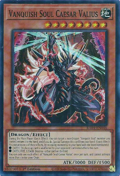 Vanquish Soul Caesar Valius [RA04-EN046] Super Rare | Fandemonia Ltd