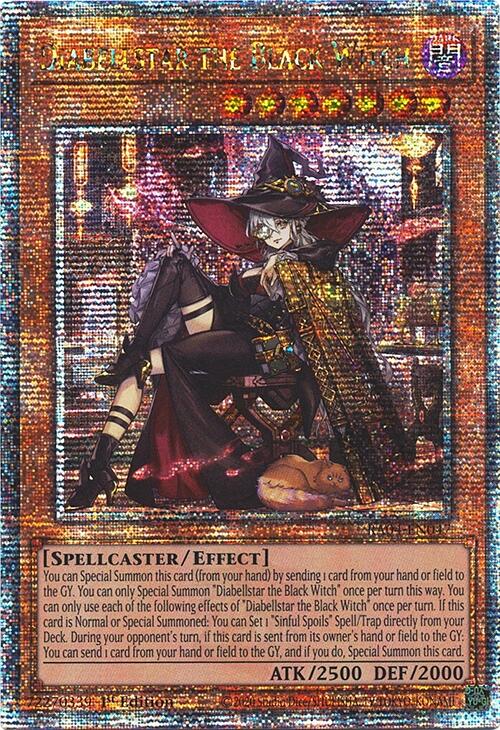Diabellstar the Black Witch (New Art) [RA04-EN047] Quarter Century Secret Rare | Fandemonia Ltd