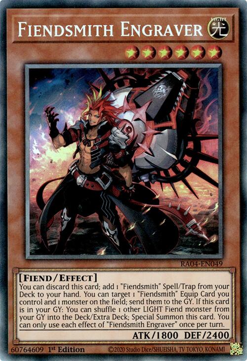 Fiendsmith Engraver [RA04-EN049] Prismatic Collector's Rare | Fandemonia Ltd