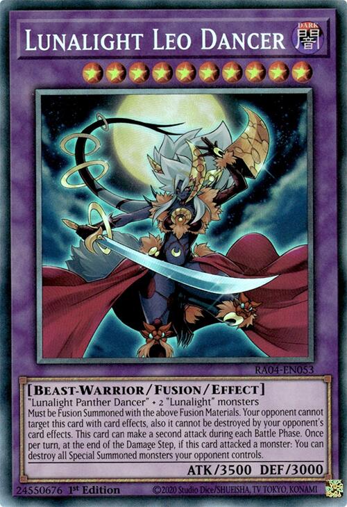 Lunalight Leo Dancer [RA04-EN053] Prismatic Collector's Rare | Fandemonia Ltd