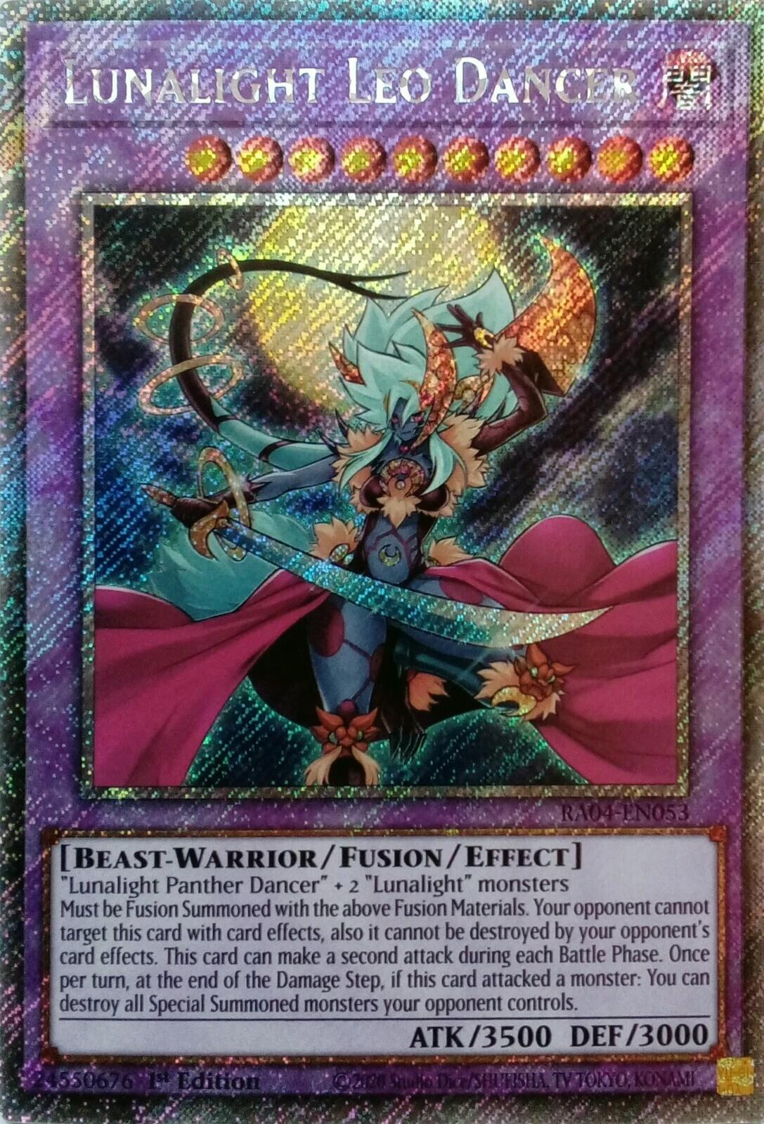Lunalight Leo Dancer [RA04-EN053] Platinum Secret Rare | Fandemonia Ltd