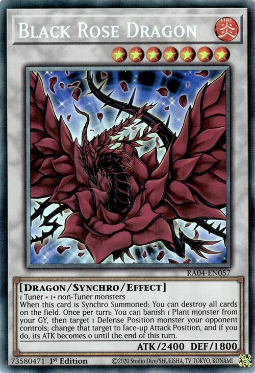 Black Rose Dragon [RA04-EN057] Prismatic Collector's Rare | Fandemonia Ltd