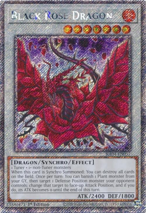 Black Rose Dragon [RA04-EN057] Platinum Secret Rare | Fandemonia Ltd