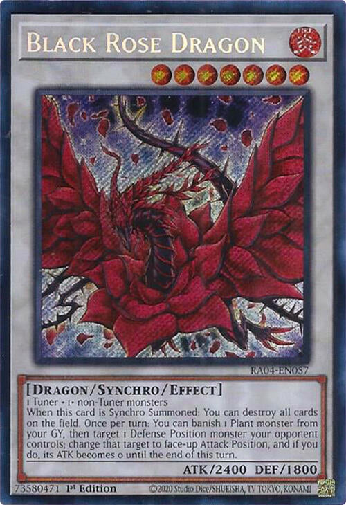 Black Rose Dragon [RA04-EN057] Secret Rare | Fandemonia Ltd
