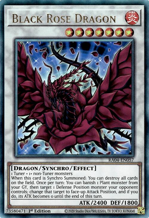 Black Rose Dragon [RA04-EN057] Prismatic Ultimate Rare | Fandemonia Ltd