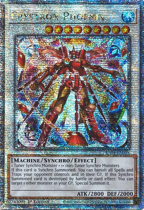 Crystron Phoenix [RA04-EN058] Quarter Century Secret Rare | Fandemonia Ltd