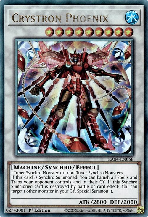 Crystron Phoenix [RA04-EN058] Prismatic Ultimate Rare | Fandemonia Ltd