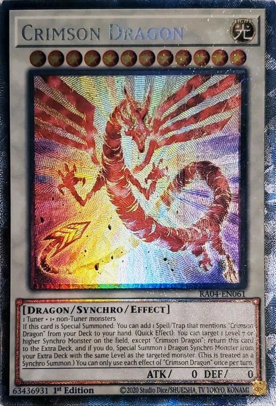 Crimson Dragon (card) [RA04-EN061] Prismatic Collector's Rare | Fandemonia Ltd