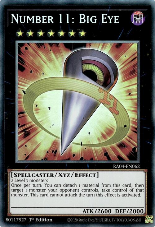 Number 11: Big Eye [RA04-EN062] Prismatic Collector's Rare | Fandemonia Ltd
