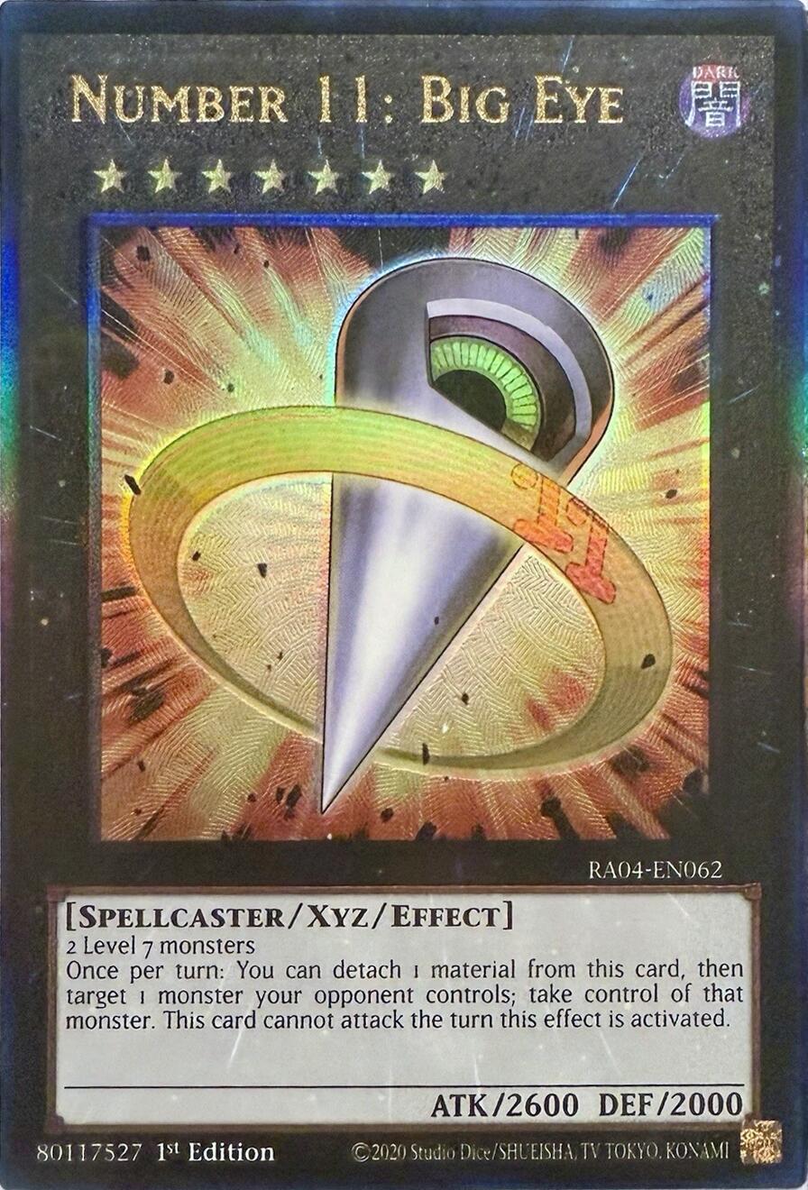 Number 11: Big Eye [RA04-EN062] Prismatic Ultimate Rare | Fandemonia Ltd