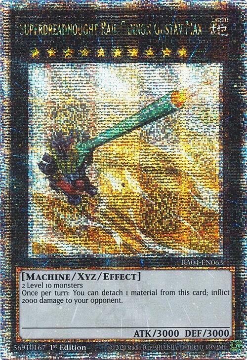 Superdreadnought Rail Cannon Gustav Max [RA04-EN063] Quarter Century Secret Rare | Fandemonia Ltd