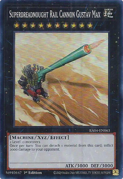 Superdreadnought Rail Cannon Gustav Max [RA04-EN063] Super Rare | Fandemonia Ltd