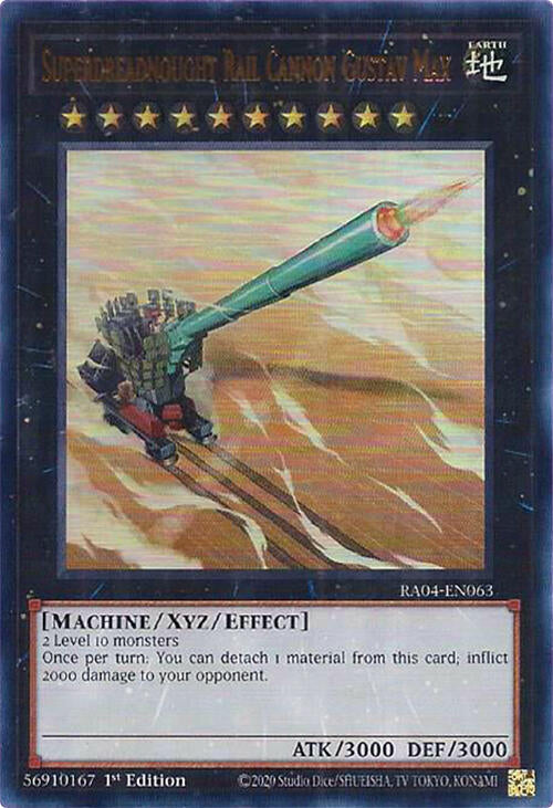 Superdreadnought Rail Cannon Gustav Max [RA04-EN063] Ultra Rare | Fandemonia Ltd