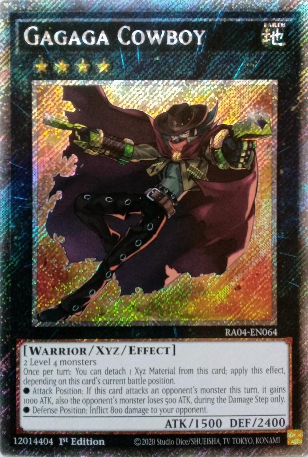 Gagaga Cowboy [RA04-EN064] Platinum Secret Rare | Fandemonia Ltd