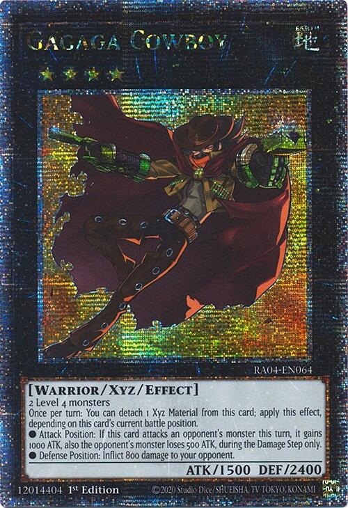 Gagaga Cowboy [RA04-EN064] Quarter Century Secret Rare | Fandemonia Ltd