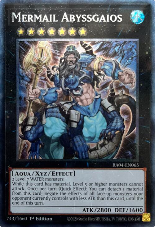 Mermail Abyssgaios [RA04-EN065] Prismatic Collector's Rare | Fandemonia Ltd