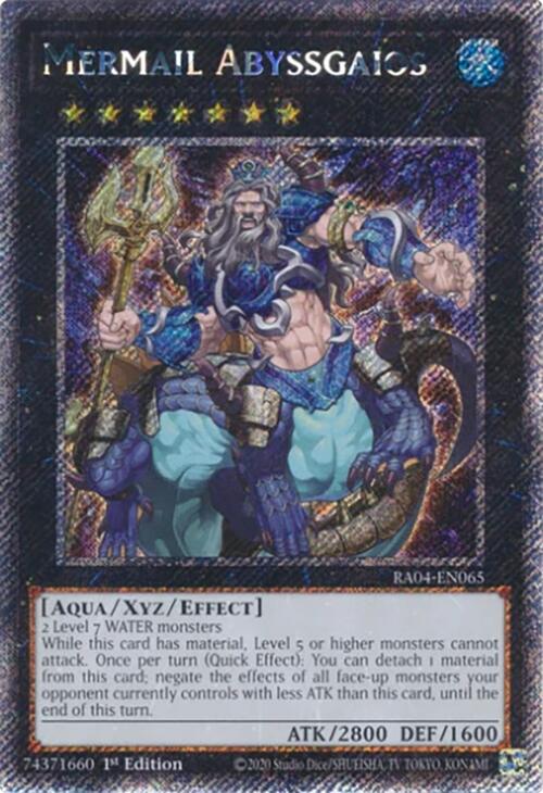 Mermail Abyssgaios [RA04-EN065] Platinum Secret Rare | Fandemonia Ltd