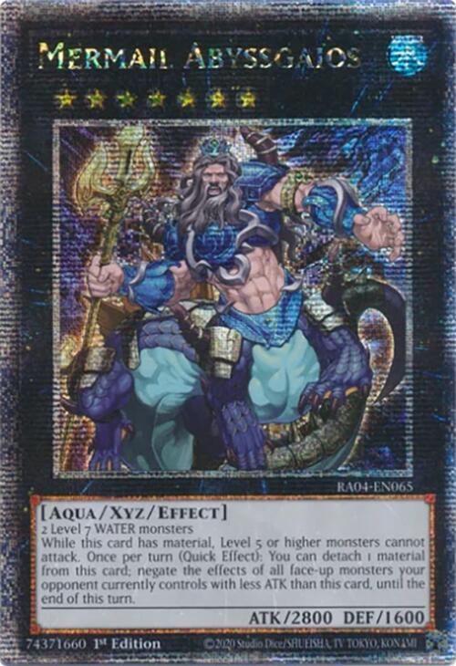 Mermail Abyssgaios [RA04-EN065] Quarter Century Secret Rare | Fandemonia Ltd