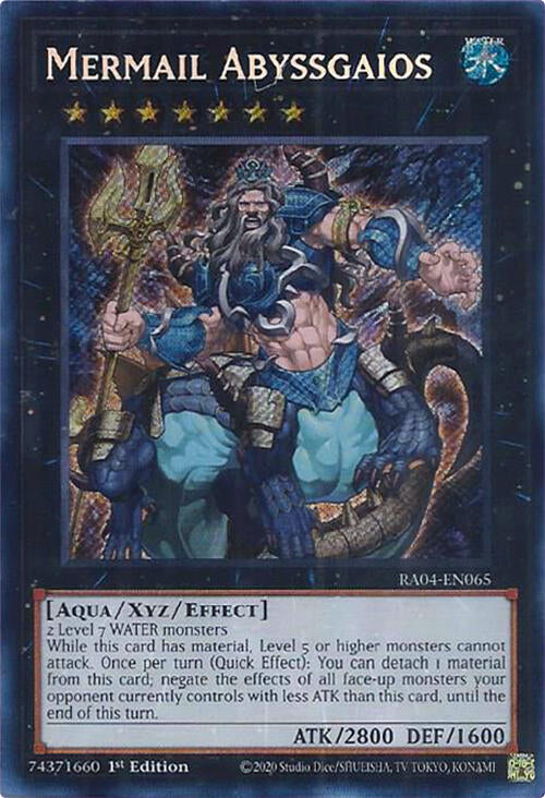 Mermail Abyssgaios [RA04-EN065] Secret Rare | Fandemonia Ltd