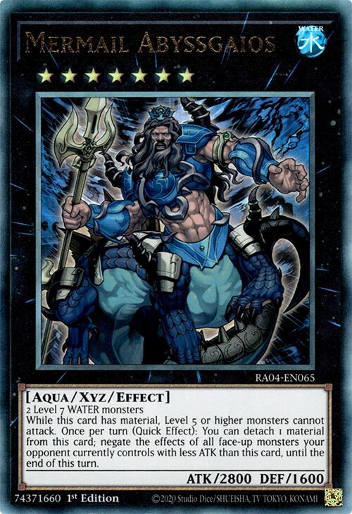 Mermail Abyssgaios [RA04-EN065] Prismatic Ultimate Rare | Fandemonia Ltd